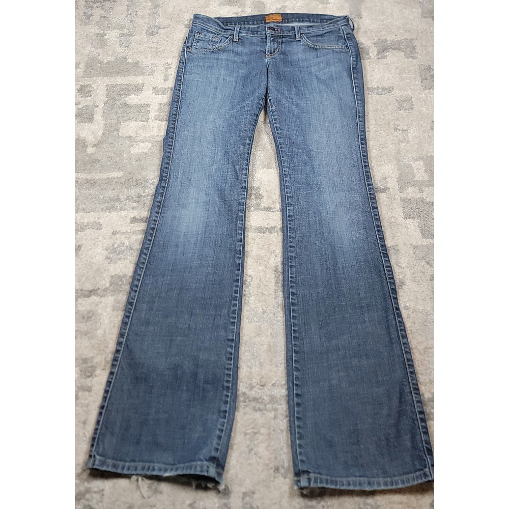 James Persevered Hitch Women's Bootcut Low Rise Blue Denim Jeans Sz‎ 29 32x34
